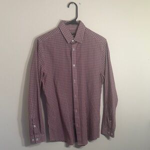 H&M Men's Red / White Button-Down Shirt